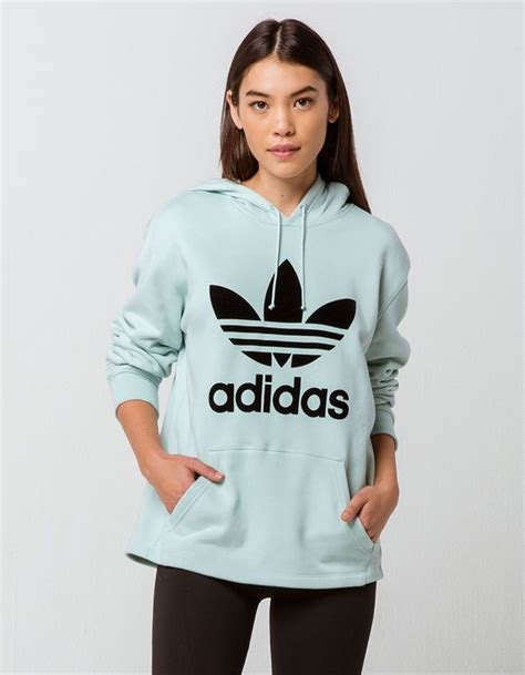 adidas trefoil hoodie damen mintgrün|Amazon.com: Womens Trefoil Hoodie Adidas.